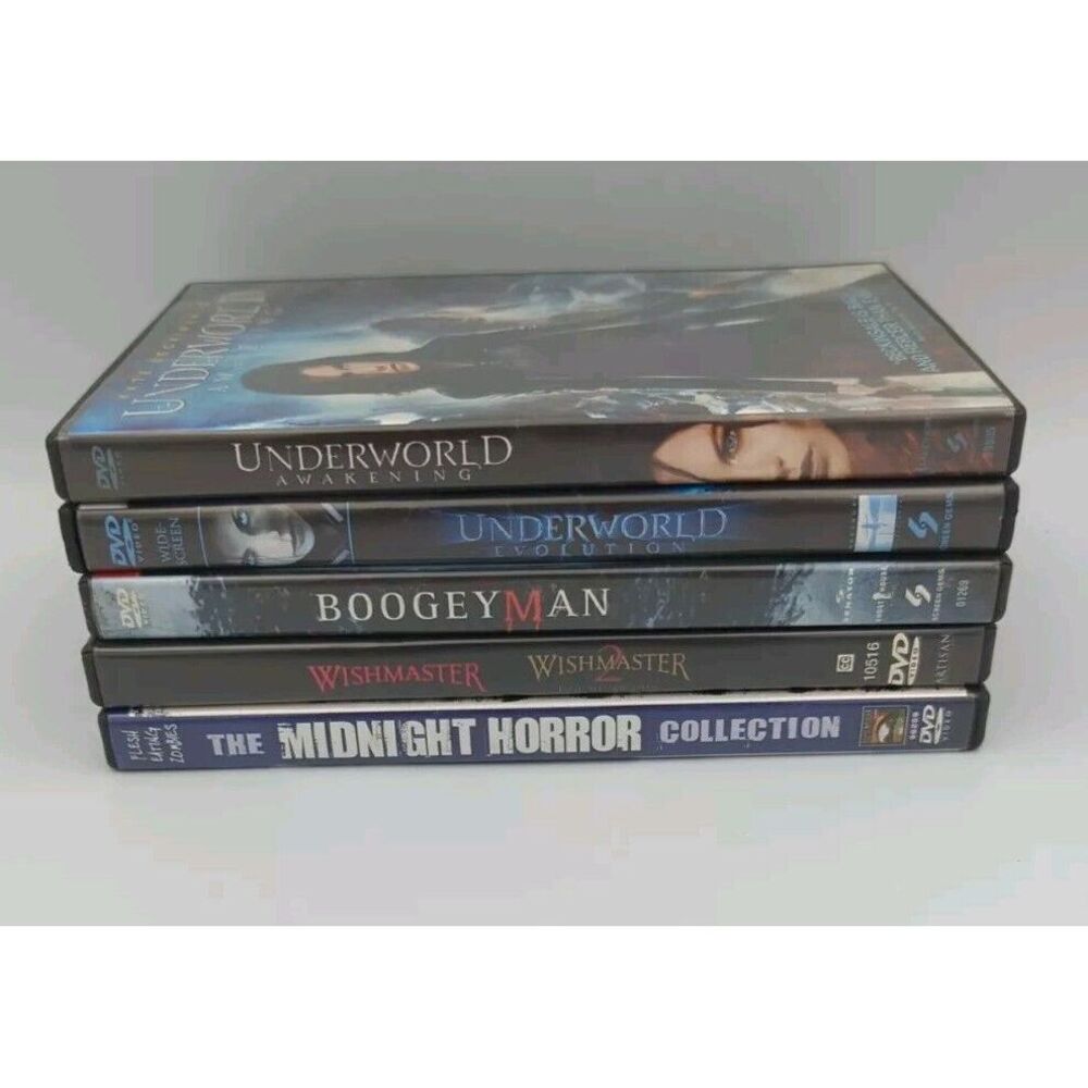 Horror Lot of 5 - Midnight Horror Collection-Boogeyman-Wishmaster-Underworld DVD